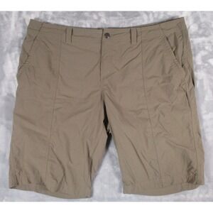 Royal Robbins Shorts Womens 18 Brown Nylon Spandex Stretch Hiking Bermuda 33121